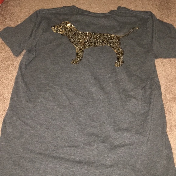 PINK Victoria's Secret Tops - VS PINK BLING T-SHIRT Xs
